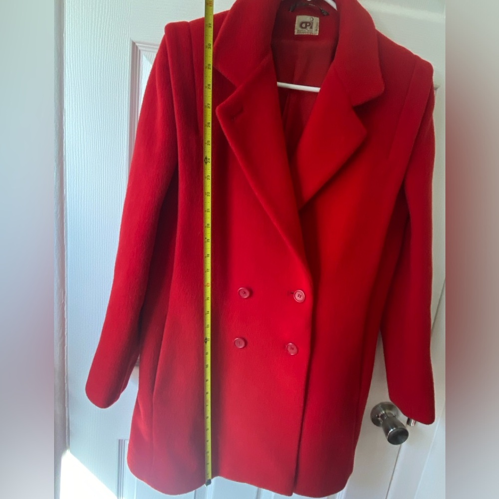Red Wool Coat 🎈 - Picture 5 of 8